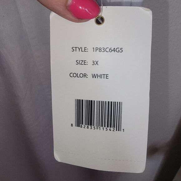 Zac & Rachel Nwt linen blend straight leg ankle pants size 3x - Picture 5 of 7